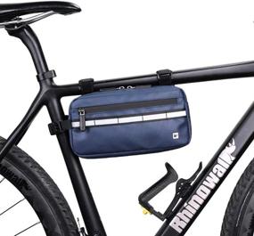 img 3 attached to Rhinowalk 3L Multifunction Bike Handlebar Bag - Waterproof Bicycle Frame Bag, Shoulder Bag, Handbag, Waist Bag