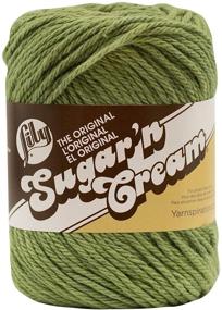 img 4 attached to 🧶 Лента Lily Sugar 'N Cream 2.5 унции Зеленая Салфетка - Средний 4 Калибр, 100% Хлопок - Машинная Стирка и Сушка