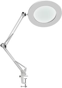 img 4 attached to 💡 Youkoyi LED Magnifying Lamp with Stepless Dimming and 5X Magnification for Reading/Office/Work - Adjustable Swing Arm, 3 Color Modes, Industrial Clamp (White)