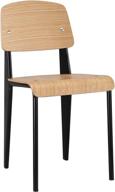 🪑 улучшенный seo: современное кресло modway cabin из натурального черного дерева и металла для кухни и столовой логотип