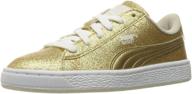 👟 puma holiday glitz kids sneaker - basket collection (little kid/big kid) logo