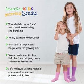 img 1 attached to Умные носки SmartKnitKIDS Made in America, 12 штук, безшовные носки для чувствительной кожи