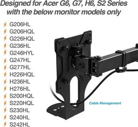 img 2 attached to 🖥️ AVLT Monitor Mount Bracket Adapter Kit for Acer G6, G7, H6, S2 Series (Requires Monitor Neck) G206HL, G206HQL, G226HQL, G236HL, G246HYL, G247HL, G277HL, H226HQL, H236HL, H276HL, S200HQL, S220HQL, S230HL, S240HL, S242HL, Mounting Brackets