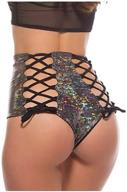 rarityus holographic waisted festival bottoms logo