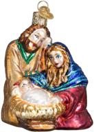 🌟 captivating old world christmas glass blown ornaments: holy family for your christmas tree логотип