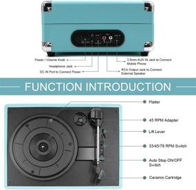 img 1 attached to VInYL MUSIC Speakers Suitcase Turntable