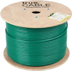 img 3 attached to 🔒 Premium trueCABLE Cat6A Shielded Riser (CMR) - 1000ft Green Ethernet Cable with ETL Listing and 750MHz Bandwidth