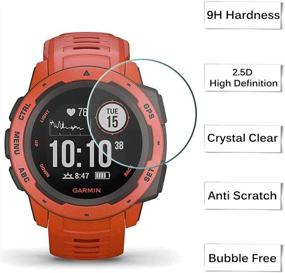 img 3 attached to Пакет улучшенной защиты: [10+2 пакет] 📱 Протектор экрана Garmin Instinct с защитой порта зарядки