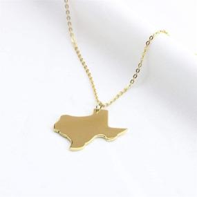 img 3 attached to 🗺️ Yiyang State Map Necklace Pendant - Charm Jewelry Gift for Women and Teens