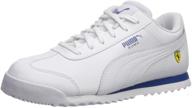 👟 ferrari white peacoat h boys' sneakers - puma unisex shoes logo