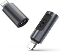 🔌 stouchi 2 pack usb c (женский) к ios (мужской) адаптер 5v 2.4a быстрая зарядка тип c к ios конвертер - совместим с phone 12 pro / 12 mini / xs max / 11 / 8 / 7 plus 6s 6s plus 6 - эффективное решение для зарядки логотип