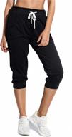 specialmagic women's capri jogger pants: comfy sweatpants with drawstring waist & side pockets logo