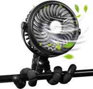 🌬️ wgcc mini handheld personal portable fan with flexible tripod - black логотип