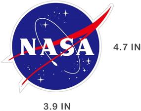 img 1 attached to Водонепроницаемый наклейка NASA для мотоциклов, автомобилей и ездоков (3,9 х 4,7 дюйма)