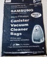 🧺 5-pack of replacement bags for samsung vacuum cleaner (model 9000) логотип