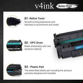 img 3 attached to 🖨️ V4INK High-Quality Toner Cartridge Replacement for HP Q5949A Q7553A - Compatible with HP 1320, 1320n, P2015dn, P2015, P2015n, 3390, 3392, 1160, P2014, M2727nf MFP Printers - Black, 2 Packs