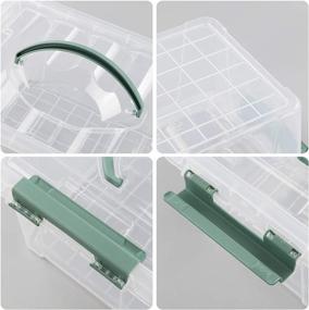 img 2 attached to AnnkkyUS 4 Pack Clear Plastic Container