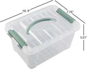 img 3 attached to AnnkkyUS 4 Pack Clear Plastic Container