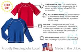 img 3 attached to 👶 Made in USA Baby Rash Guard with SPF50+ in Long and Short Sleeves - City Threads