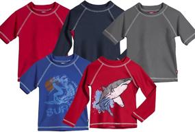 img 1 attached to 👶 Made in USA Baby Rash Guard with SPF50+ in Long and Short Sleeves - City Threads