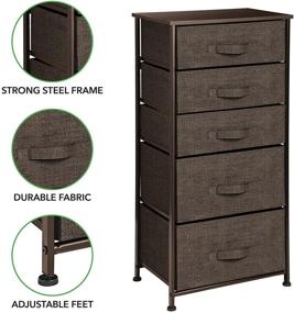 img 1 attached to MDesign Vertical Dresser Storage Tower Storage & Organization and Clothing & Closet Storage