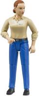 👖 bruder woman light jeans figure: definitive action figures & statues logo