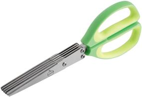 img 2 attached to 🌿 Mastrad Herb Scissors: Stainless Steel 5-Blade Shears for Effortless Herb Cutting - 5x Faster with Comfort Soft Grip