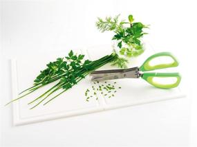 img 1 attached to 🌿 Mastrad Herb Scissors: Stainless Steel 5-Blade Shears for Effortless Herb Cutting - 5x Faster with Comfort Soft Grip