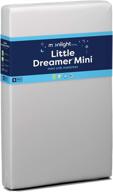 🌙 firm dual-sided waterproof mini crib mattress - moonlight slumber little dreamer mini size, 5in. logo