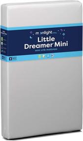 img 4 attached to 🌙 Firm Dual-Sided Waterproof Mini Crib Mattress - Moonlight Slumber Little Dreamer Mini Size, 5in.
