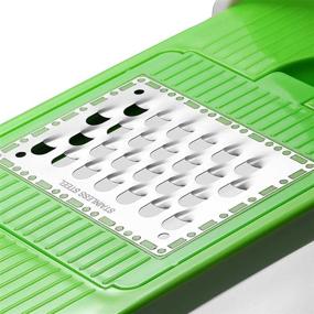 img 3 attached to 🥬 LHS Vegetable Chopper Pro Onion Slicer Dicer Cutter - Cheese & Veggie Chopper - Food Chopper Dicer with 5 Blades (Green)