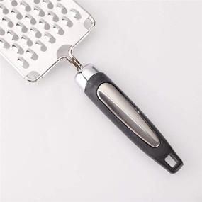 img 1 attached to 🧀 uxcell Plastic-Handle Vegetable Cheese Grater Zester Slicer - Silver-Tone - Ideal for Home and Restaurant Use