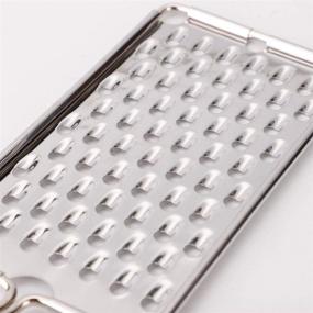 img 2 attached to 🧀 uxcell Plastic-Handle Vegetable Cheese Grater Zester Slicer - Silver-Tone - Ideal for Home and Restaurant Use