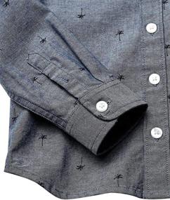 img 1 attached to Boys' Clothing: Amazon Essentials Long Sleeve Poplin Chambray