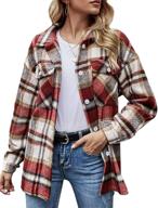 stylish locachy women's casual π§₯ button shacket for coats, jackets & vests logo
