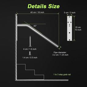 img 3 attached to Inch SUS304 Stainless Steel Handrail