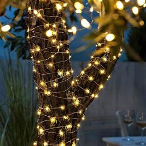 img 3 attached to 🌟 VIVII 66 FT Copper Fairy String Lights: 200 LED Warm White Waterproof USB Powered Lighting for Indoor Outdoor Party Decoration