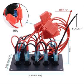 img 1 attached to CKEGUO Charger Voltmeter Cigarette Waterproof