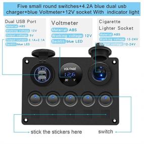 img 3 attached to CKEGUO Charger Voltmeter Cigarette Waterproof