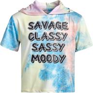 delias sleeve lightweight t shirt tie dye logo