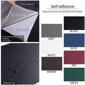 img 2 attached to 🛋️ Revive Your Leather: Large Self-Adhesive Leather Repair Patch, Multicolor Options - 13X55 inch - Ideal for Couch, Car Seat, Sofa, Chairs and More