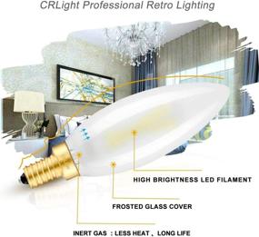 img 3 attached to 💡 CRLight 5000K 2-Watt LED Candelabra Bulb in Daylight White