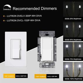img 1 attached to 💡 CRLight 5000K 2-Watt LED Candelabra Bulb in Daylight White
