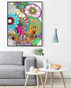 img 1 attached to 🎨 ART DRILL 5D Diamond Painting Mandala: Full Round Drill Crystal Rhinestone Embroidery Kit for Home Wall Decor - 13.7×17.7 Inch