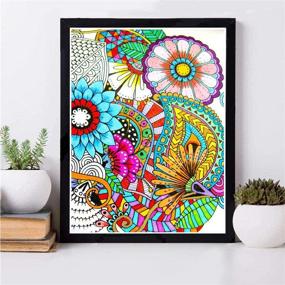 img 3 attached to 🎨 ART DRILL 5D Diamond Painting Mandala: Full Round Drill Crystal Rhinestone Embroidery Kit for Home Wall Decor - 13.7×17.7 Inch