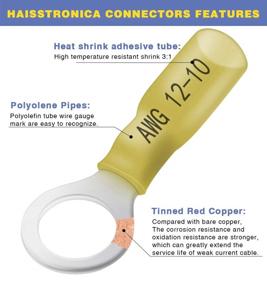 img 3 attached to Haisstronica Connectors Tinned Connectors Heat Connectors Insulated Electrical Industrial Electrical