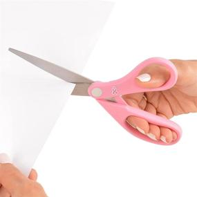 img 2 attached to 🔖 Westcott 15387 8" Pink Ribbon Stainless Steel Scissors - Premium Cutting Tool for Crafts and Everyday Use!