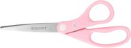 🔖 westcott 15387 8" pink ribbon stainless steel scissors - premium cutting tool for crafts and everyday use! logo