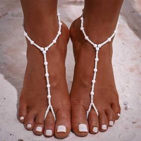 img 3 attached to Bomine Barefoot Sandals Bracelet Jewelry2Pcs