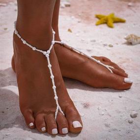 img 1 attached to Bomine Barefoot Sandals Bracelet Jewelry2Pcs